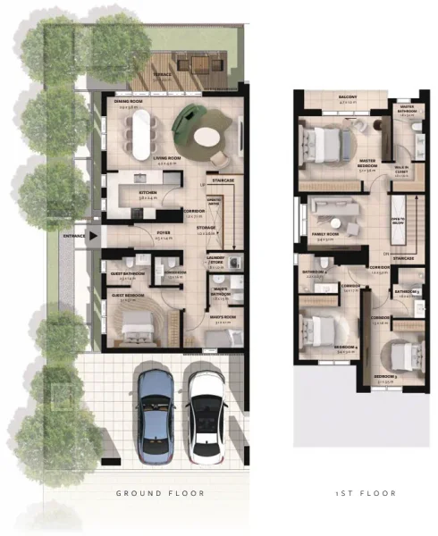 4.0 bedrooms townhouse - Waada Dubai South