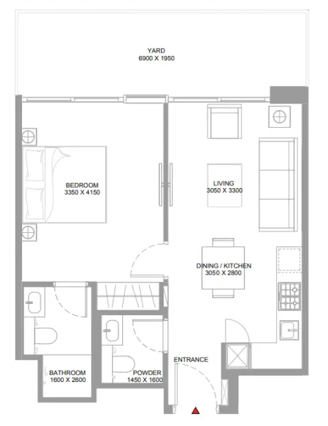 1.0 bedroom apartments - Starline Beach Residences