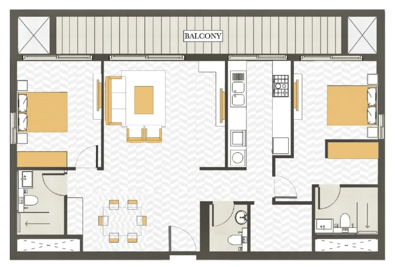 2.5 bedrooms penthouse - Ashwood Residences